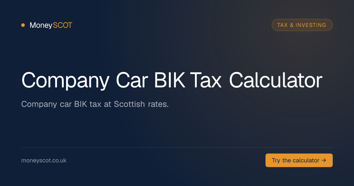 Company Car BIK Tax Calculator Scotland 2026/27 — Scottish Rates ...